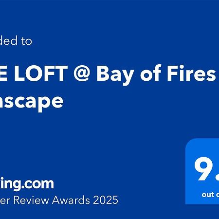 Ferienwohnung The Loft @ Bay Of Fires Seascape Binalong Bay Exterior foto